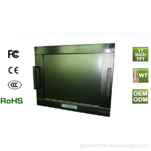 17" Industrail Touch Screen LCD Monitor for Military, Navigation